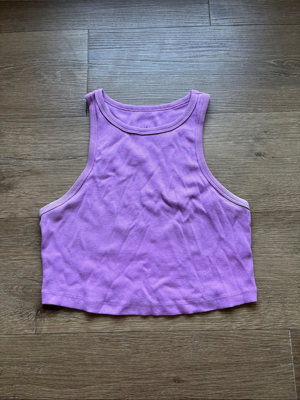 Wild Fable Lavender Ribbed Crop Tank - Picture 1 of 3